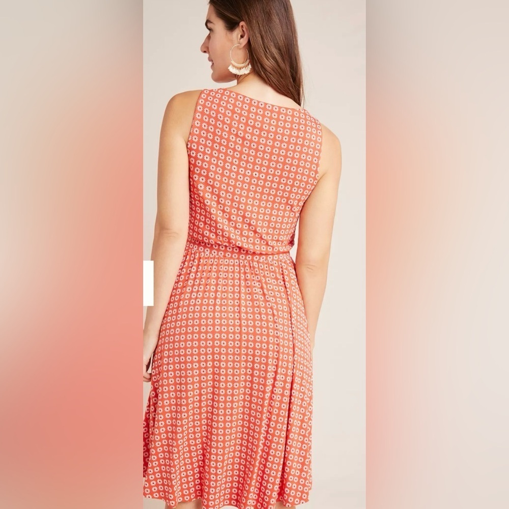 Anthropologie Maeve Brianne cowl neck dress floral print medium - Picture 2 of 6